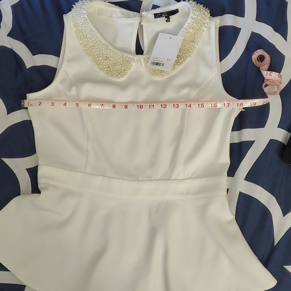 Beaded Pemplum Top
